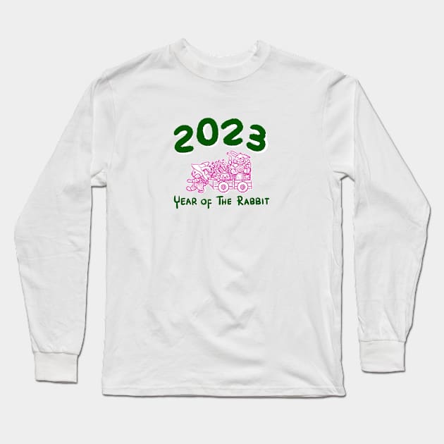 2023 Year Of The Rabbit Long Sleeve T-Shirt by diaricesalt